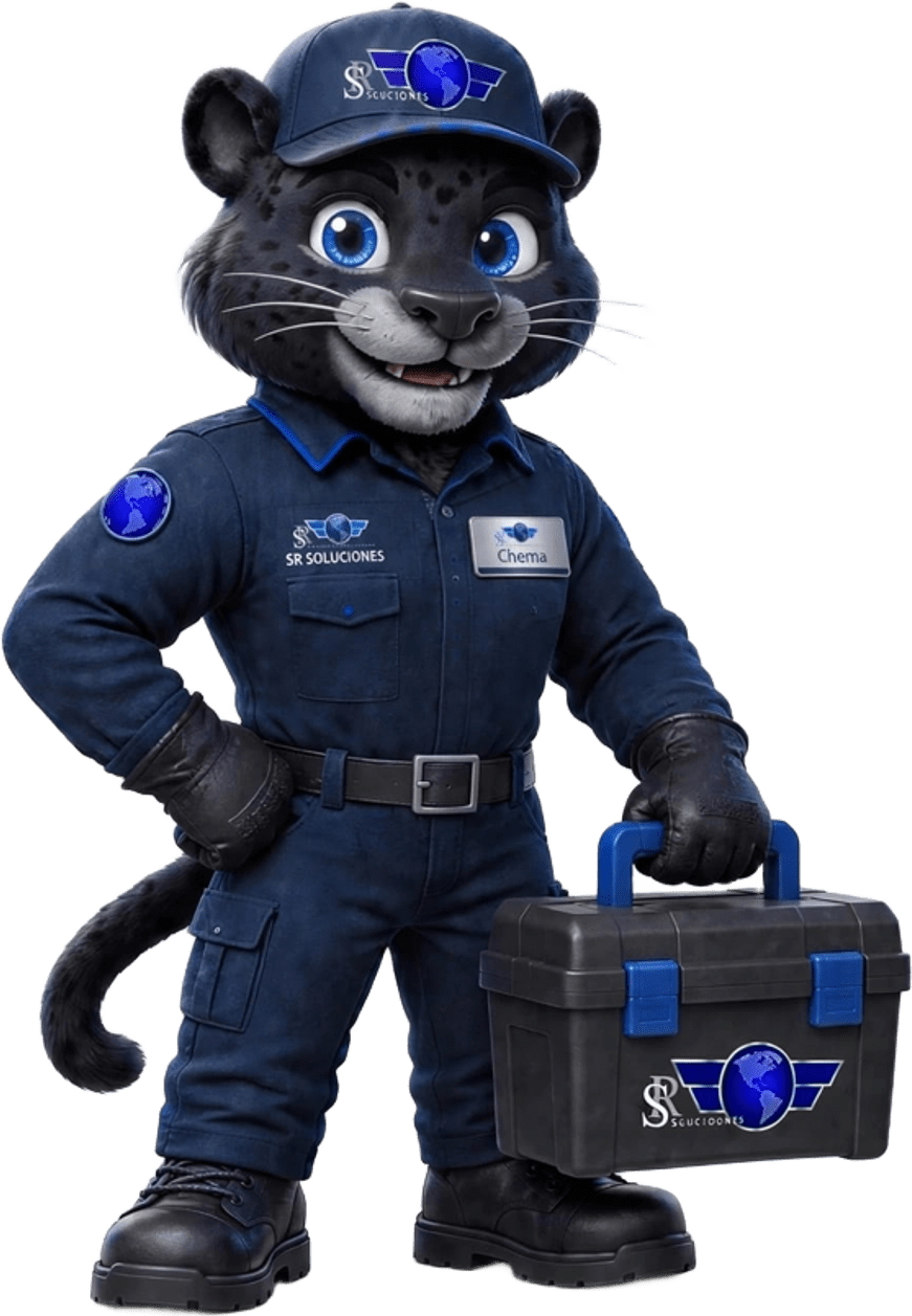 Chema, mascota de SR Soluciones