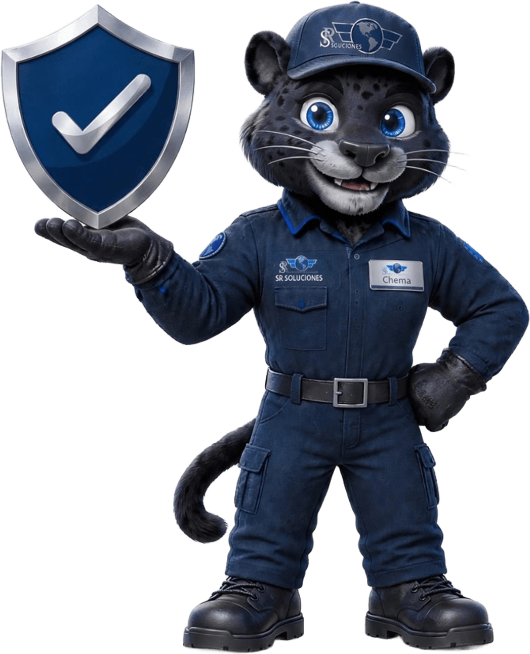 Chema con escudo de seguridad SR Soluciones